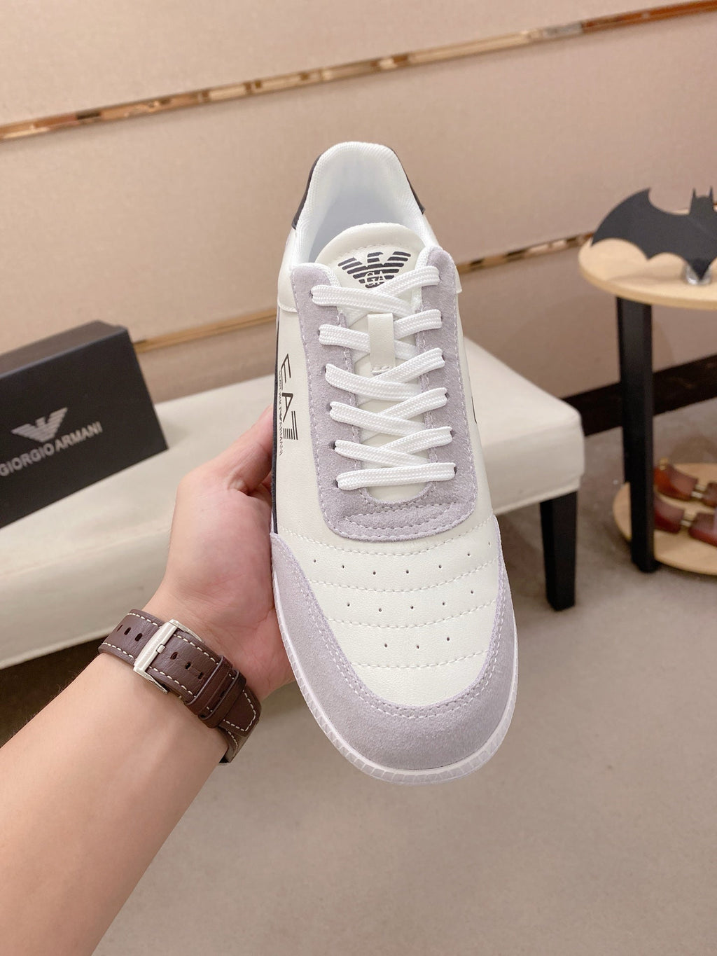 Armani Italian Leather Luxury Sneakers – New Collection