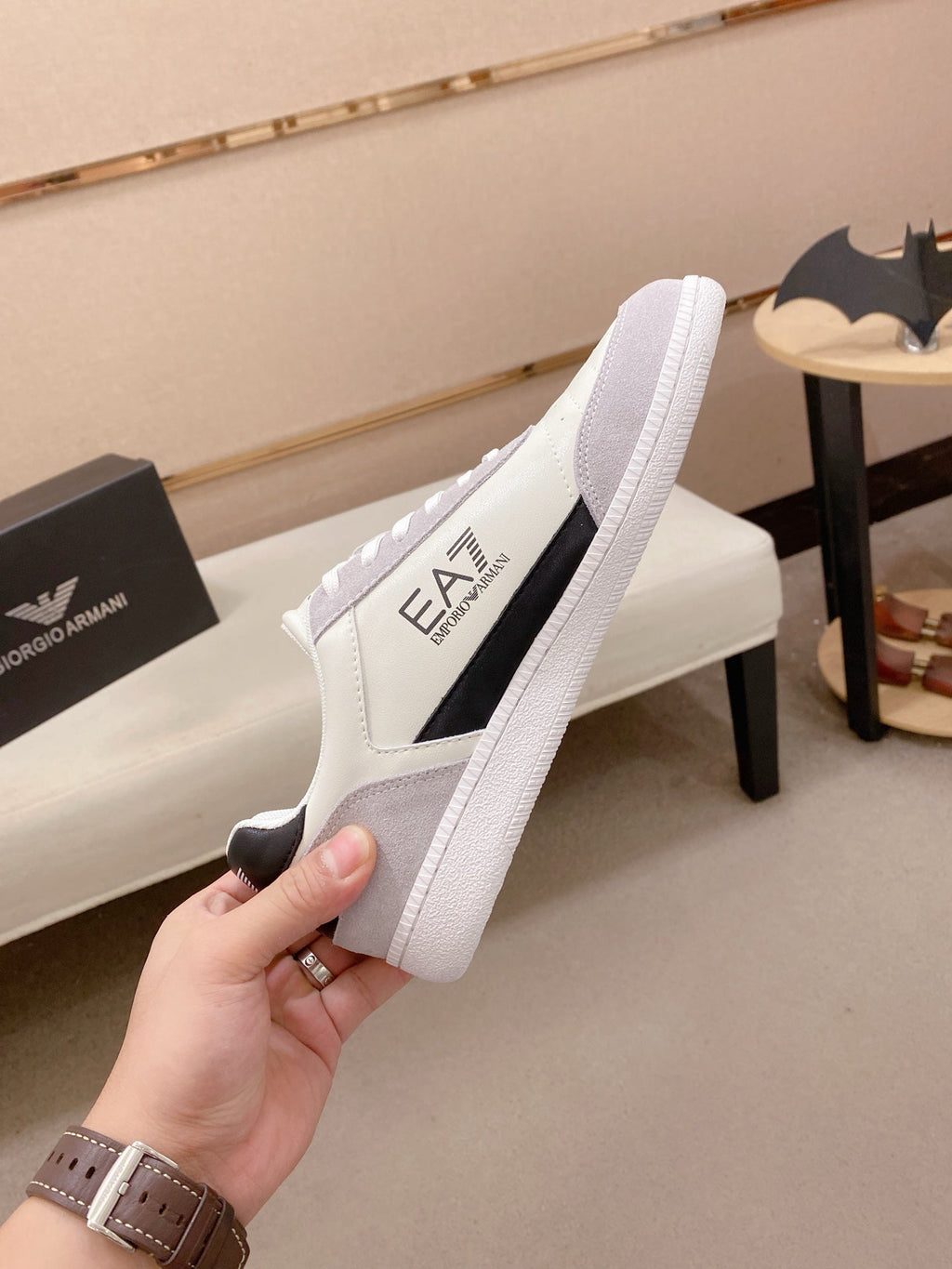 Armani Italian Leather Luxury Sneakers – New Collection