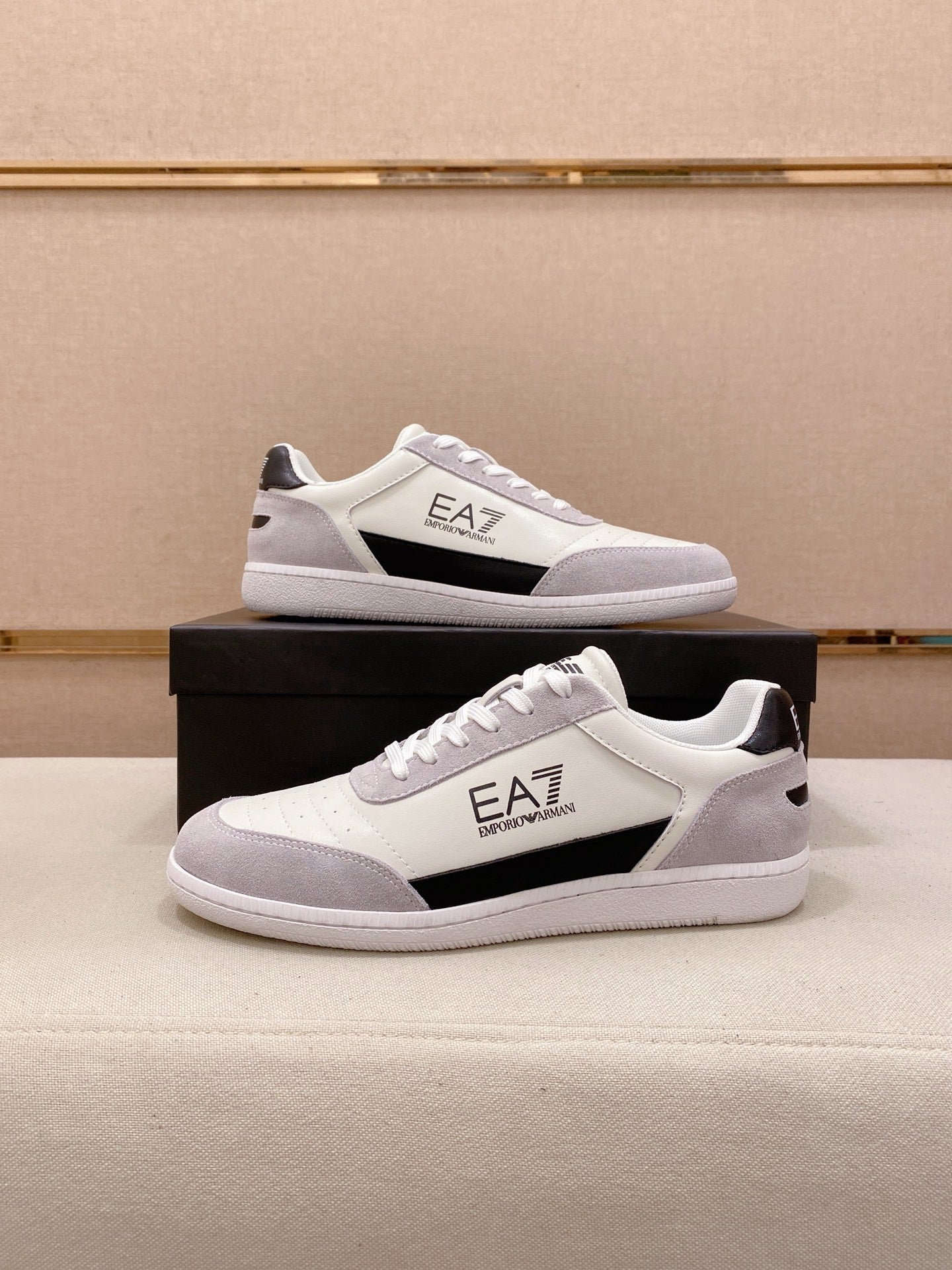 Armani Italian Leather Luxury Sneakers – New Collection
