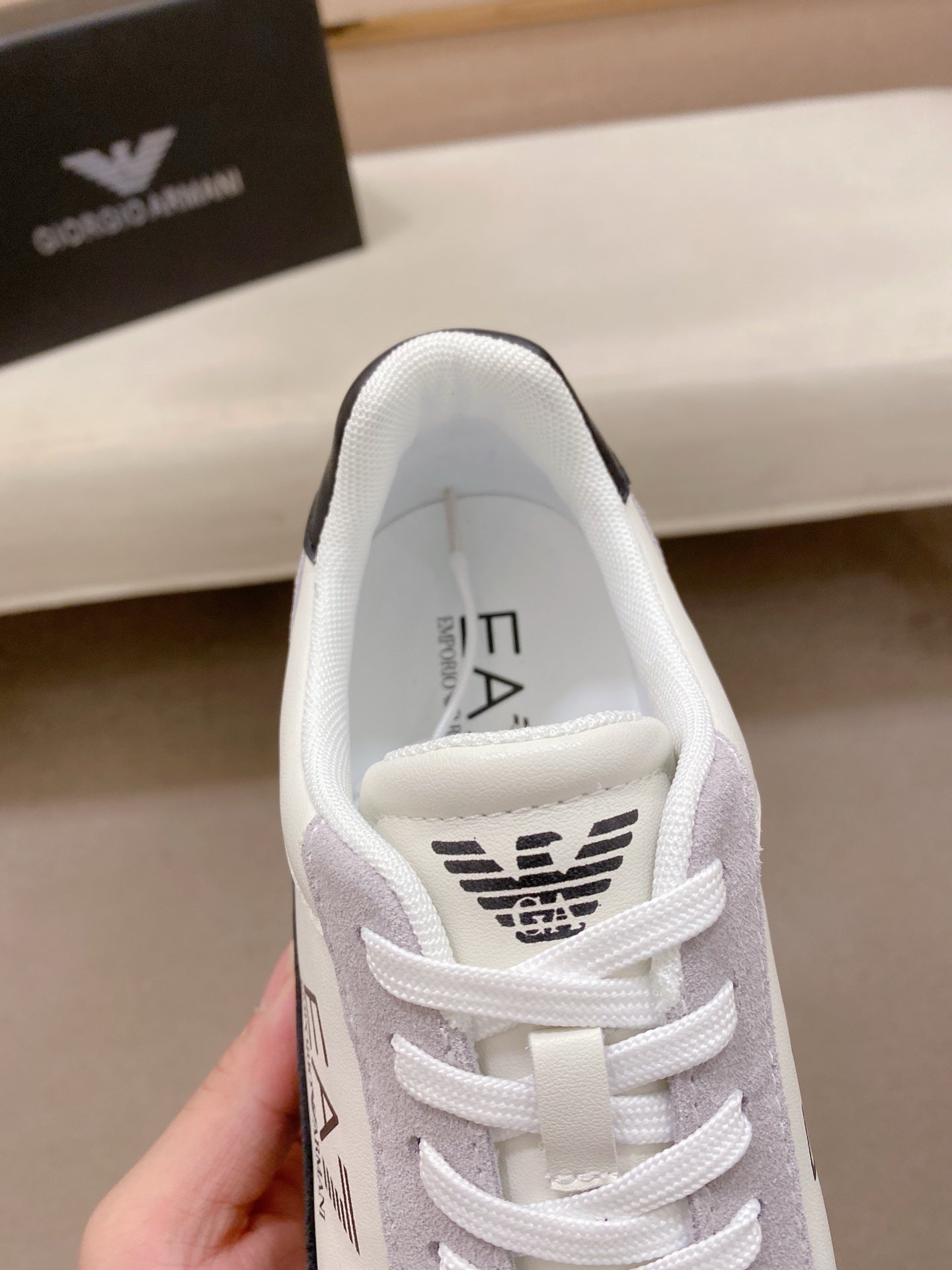 Armani Italian Leather Luxury Sneakers – New Collection