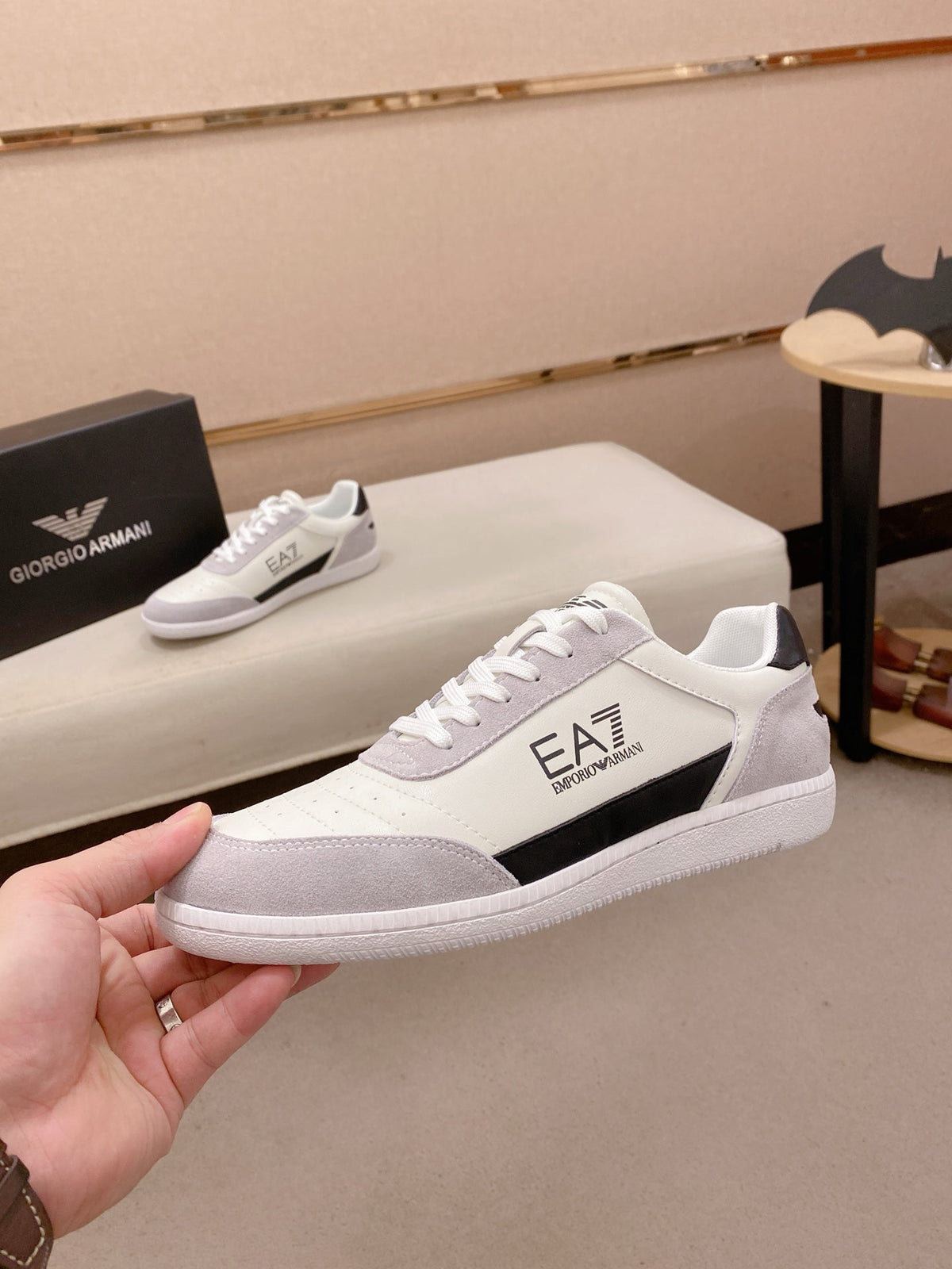 Armani Italian Leather Luxury Sneakers – New Collection