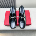 Ferragamo Imported Cowhide Fur-Lined Loafers