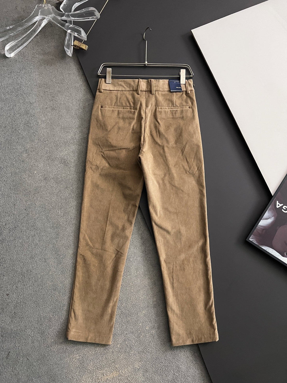 Prada Men's Pure Cotton Casual Trousers – 2025 Collection