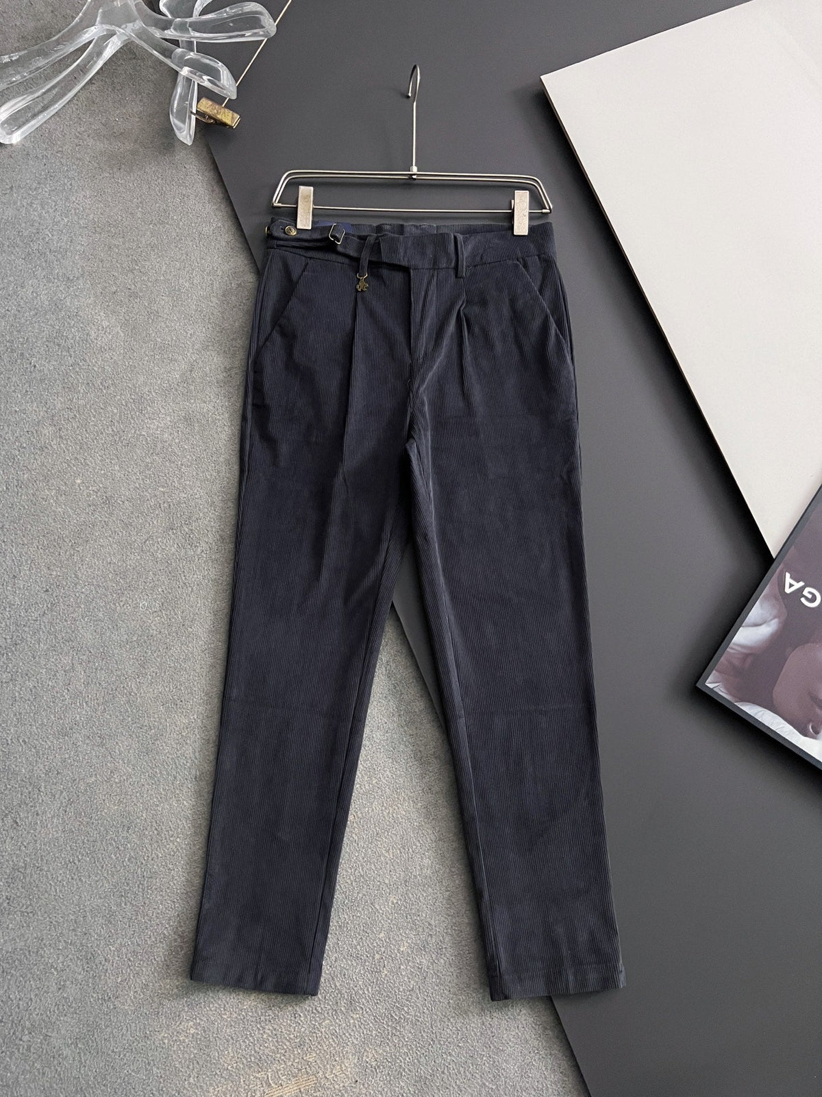 Prada Men's Pure Cotton Casual Trousers – 2025 Collection