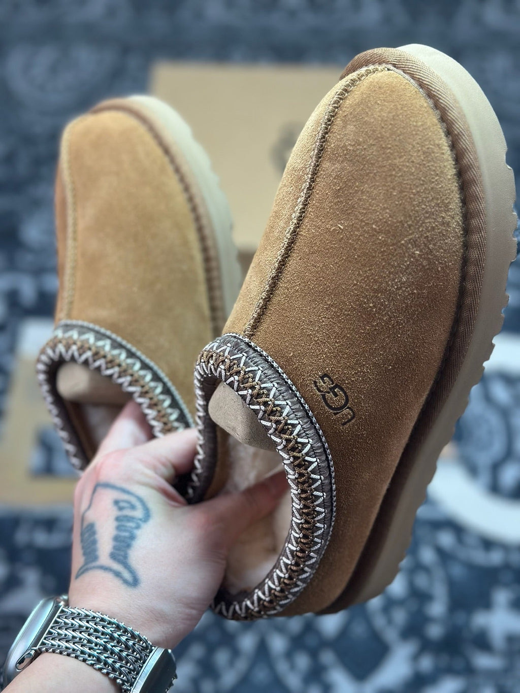 UGG Tazz Thin Sole Sheepskin Snow Boots