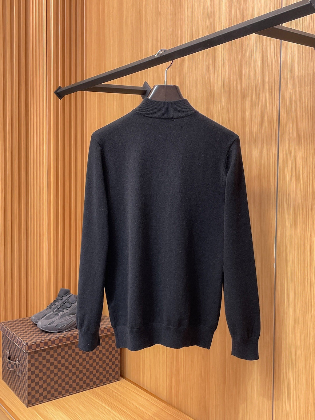 Dior Merino Wool Blend Half-Zip Sweater