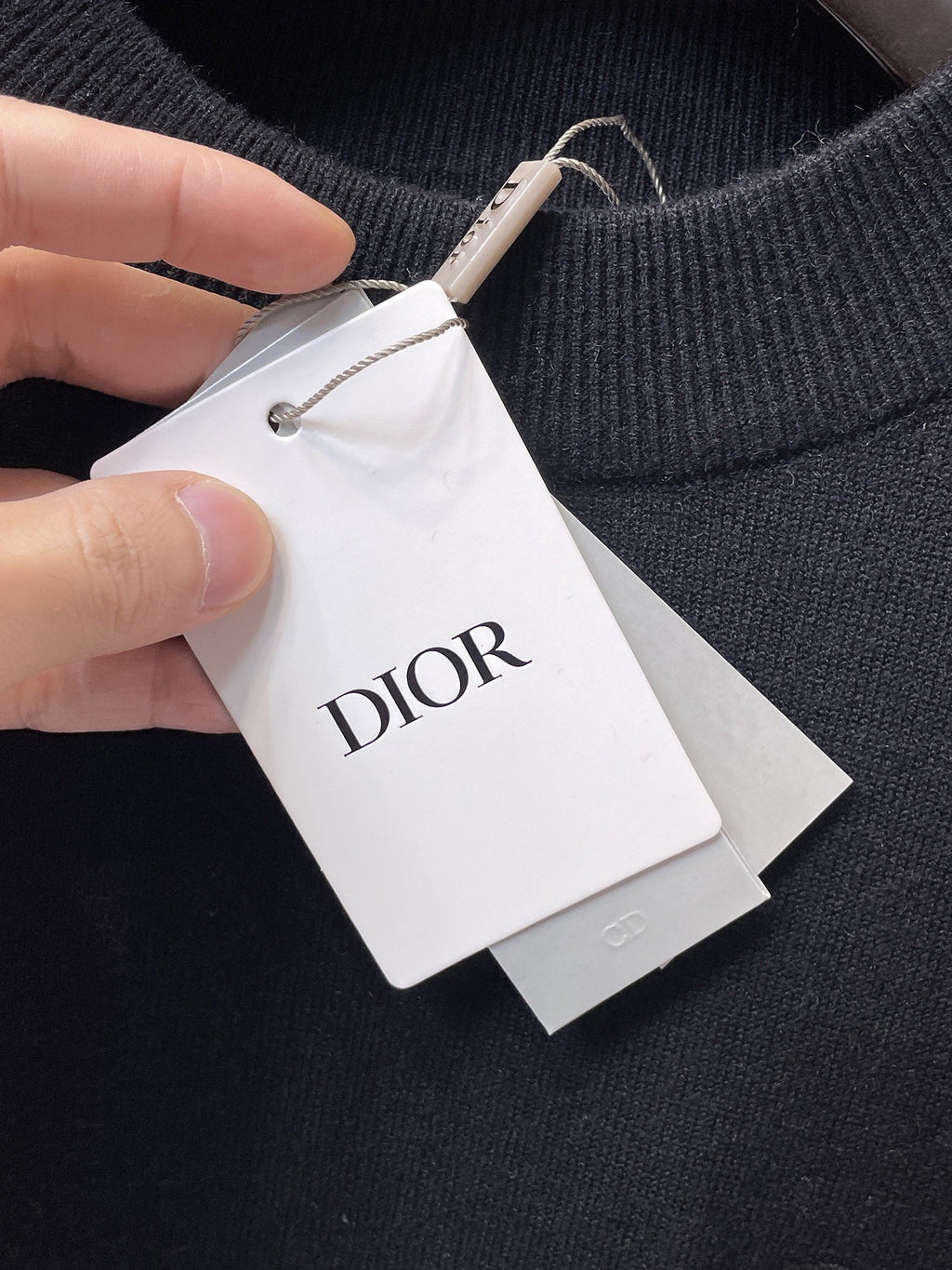 Dior Merino Wool Blend Half-Zip Sweater