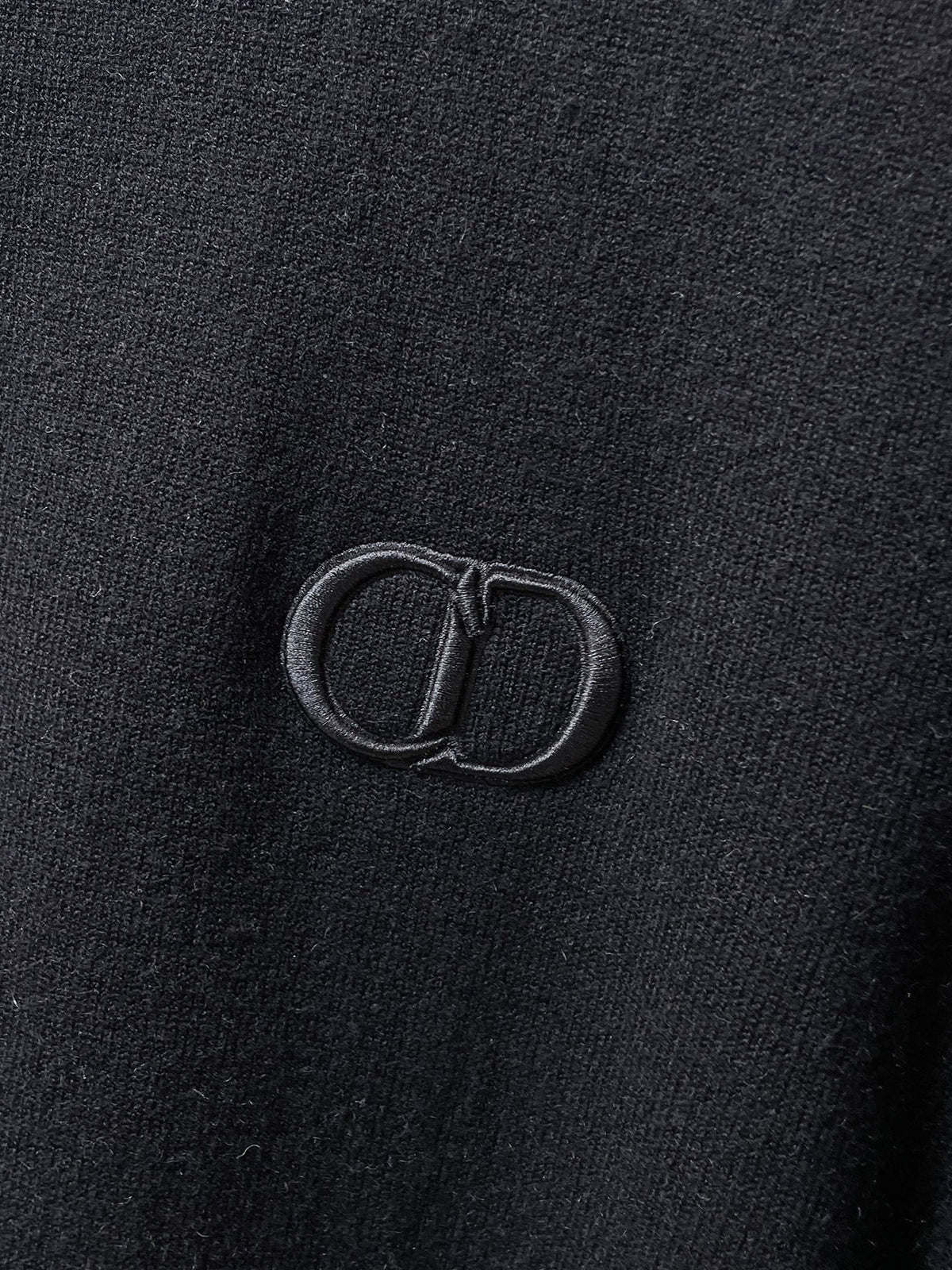 Dior Merino Wool Blend Half-Zip Sweater