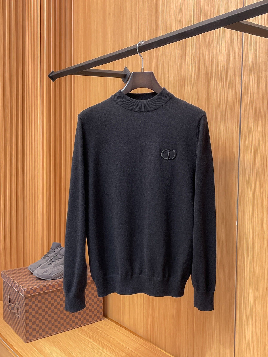 Dior Merino Wool Blend Half-Zip Sweater