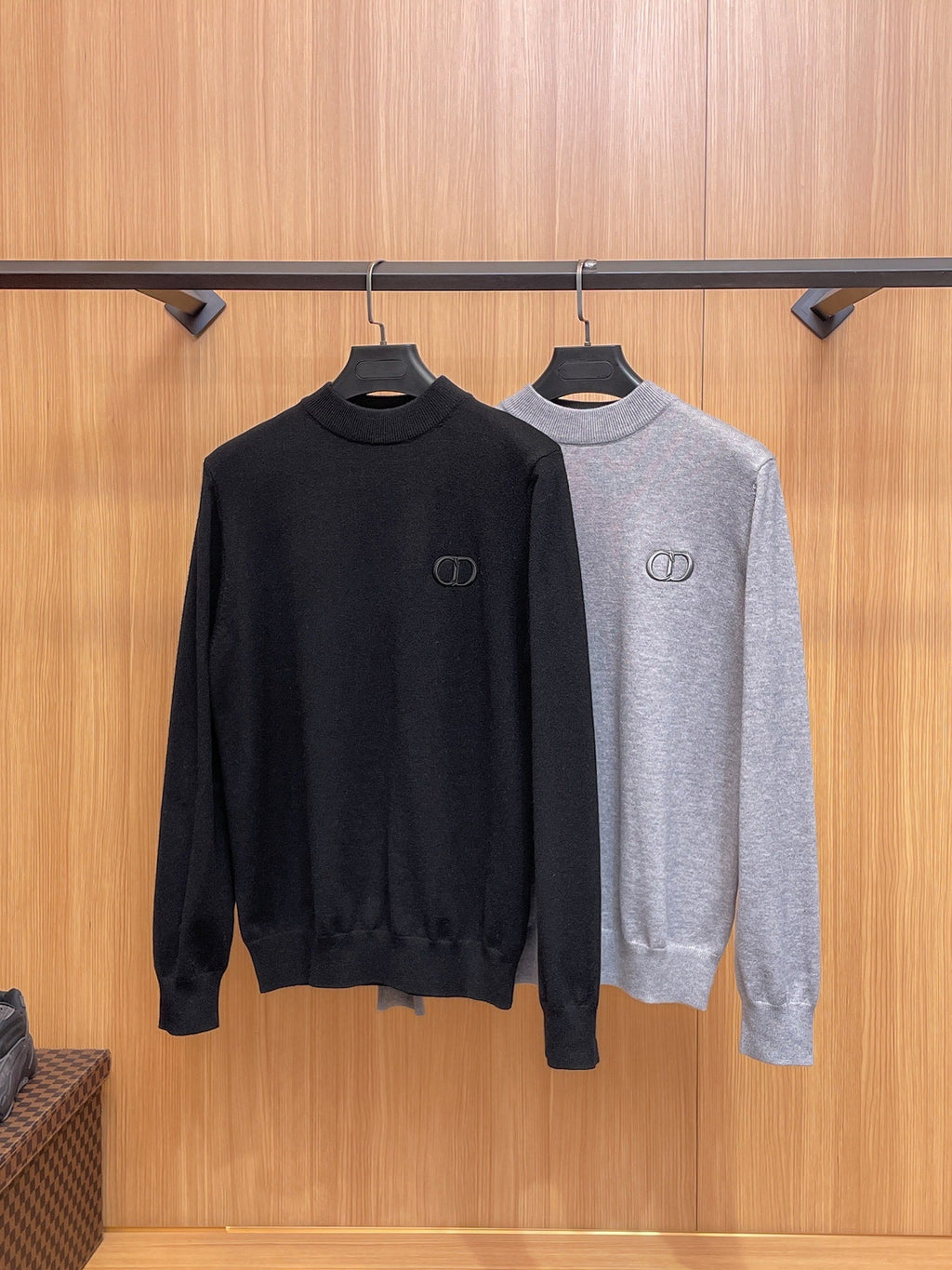Dior Merino Wool Blend Half-Zip Sweater