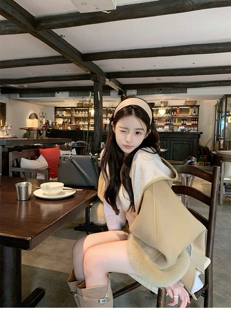 Louis Vuitton Monogram Reversible Wool Coat