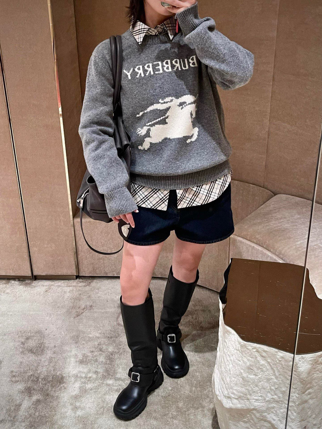 Burberry Equestrian Knight Jacquard Crewneck Sweater