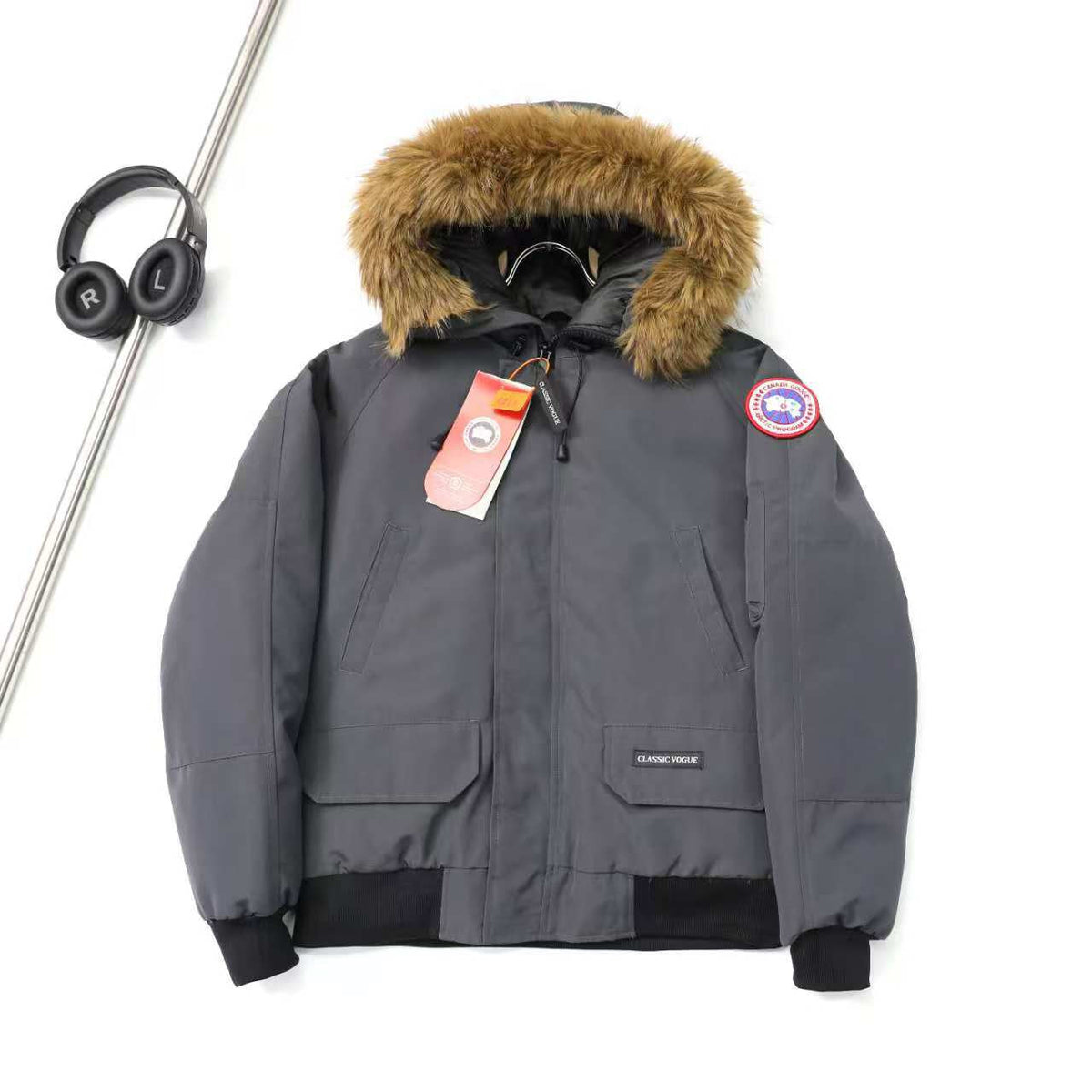 Canada Goose Grandview Black Label Hooded Puffer Jacket