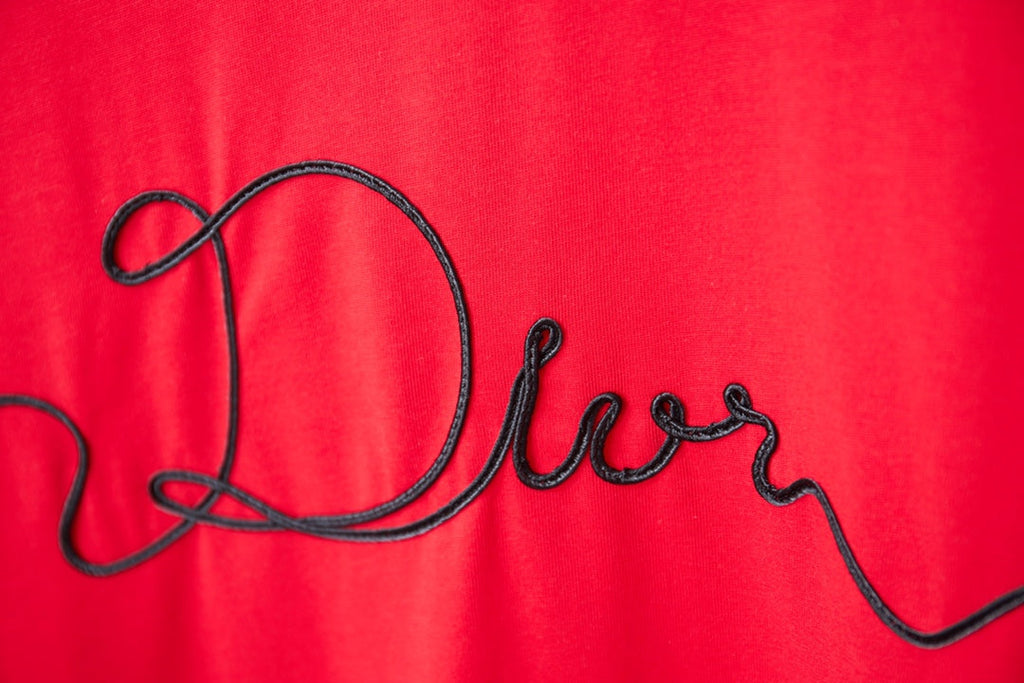 Dior Embroidered Logo Print T-Shirt – 25SS Early Spring Collection