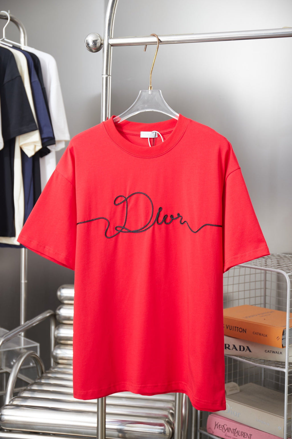 Dior Embroidered Logo Print T-Shirt – 25SS Early Spring Collection