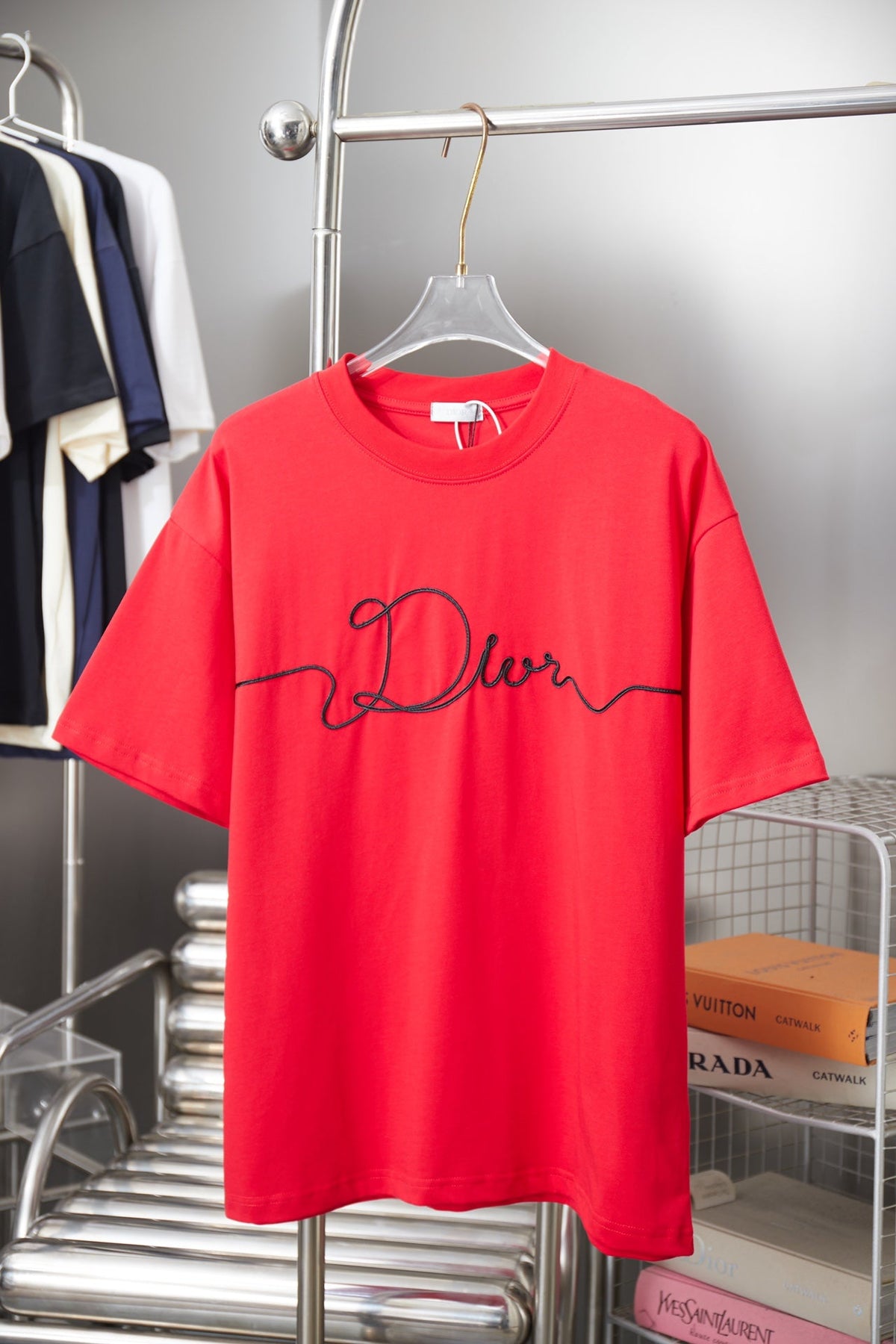 Dior Embroidered Logo Print T-Shirt – 25SS Early Spring Collection