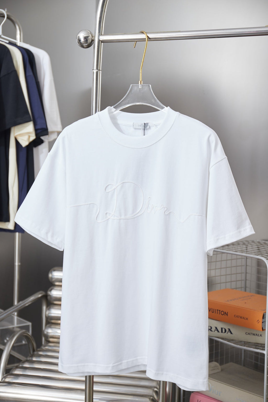 Dior Embroidered Logo Print T-Shirt – 25SS Early Spring Collection