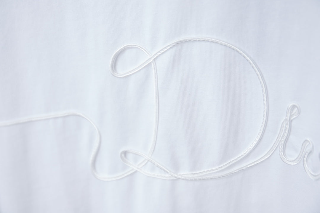 Dior Embroidered Logo Print T-Shirt – 25SS Early Spring Collection
