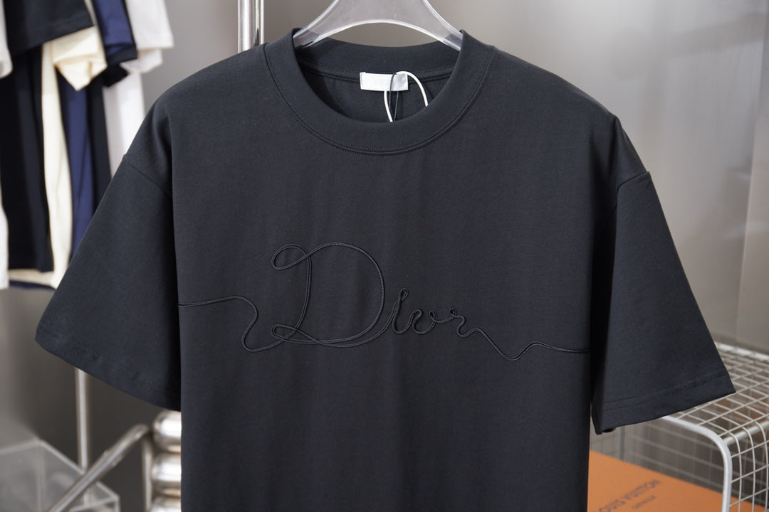 Dior Embroidered Logo Print T-Shirt – 25SS Early Spring Collection