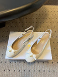 Dior ADIORABLE Pearl Bow Slingback Sandals – 2025 Collection