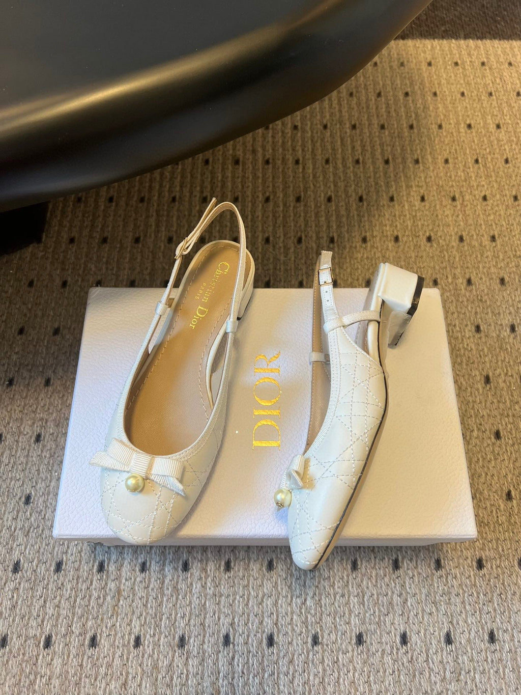 Dior ADIORABLE Pearl Bow Slingback Sandals – 2025 Collection