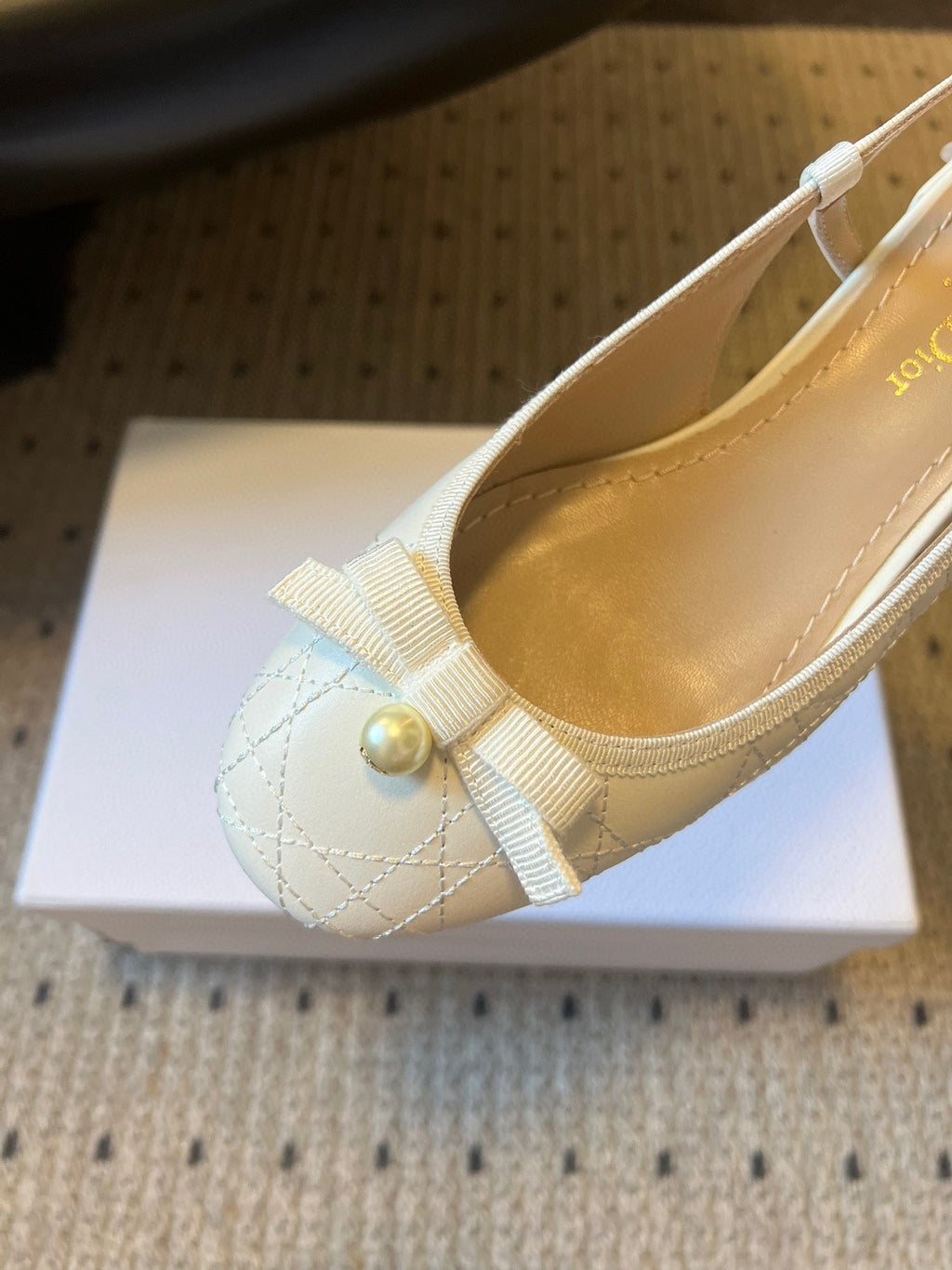 Dior ADIORABLE Pearl Bow Slingback Sandals – 2025 Collection