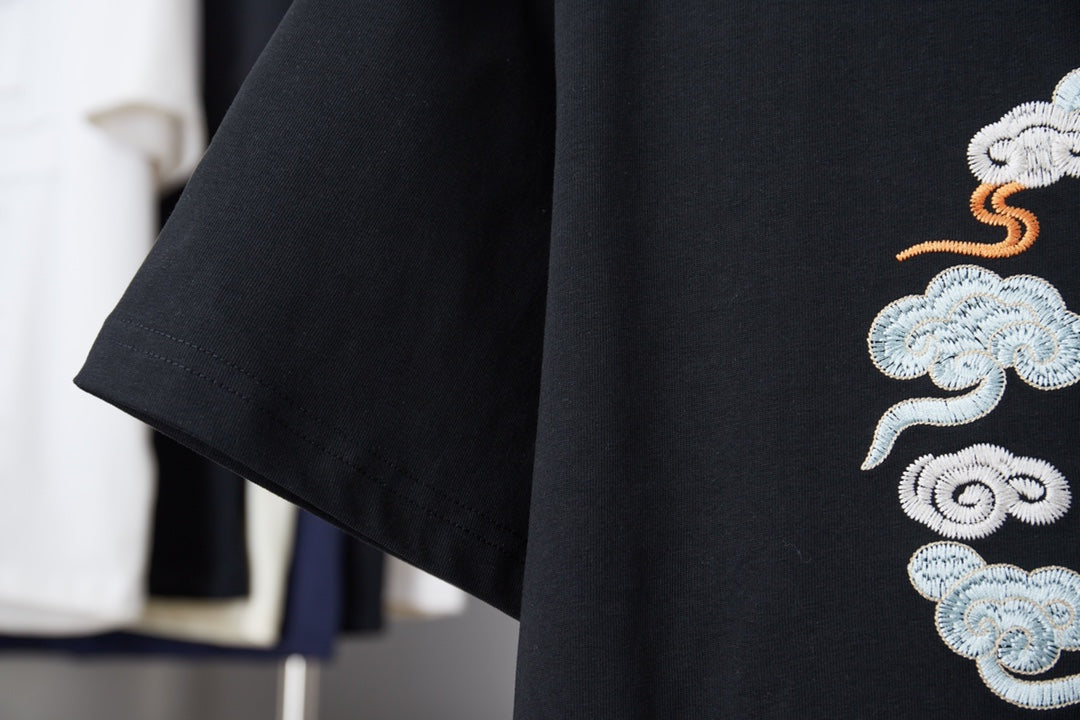 Dior Cloud Warhorse Logo Embroidered T-Shirt – Early Spring Year of the Horse Limited Edition – 26SS