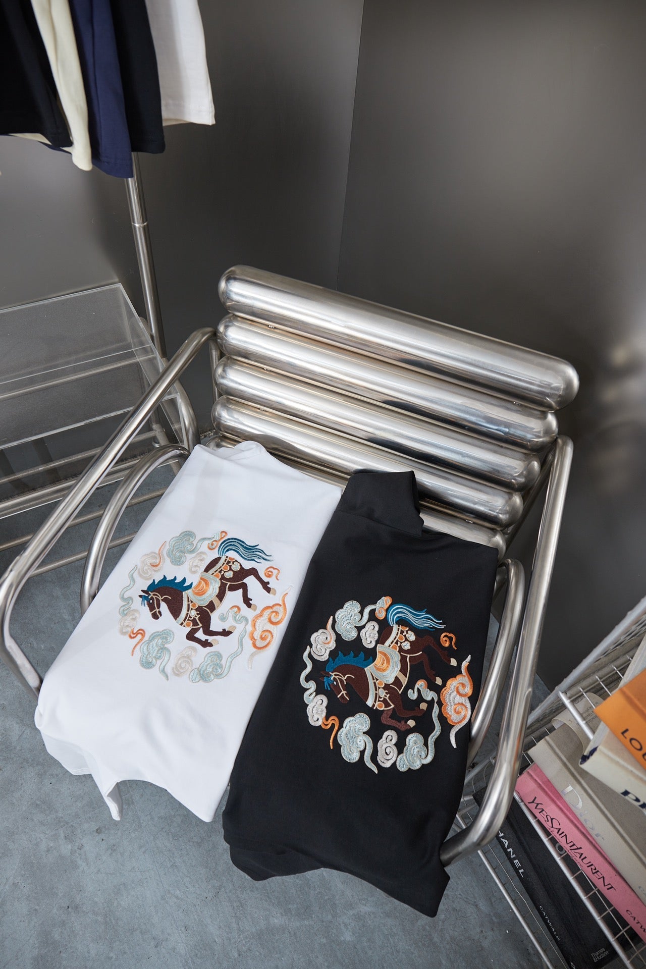 Dior Cloud Warhorse Logo Embroidered T-Shirt – Early Spring Year of the Horse Limited Edition – 26SS