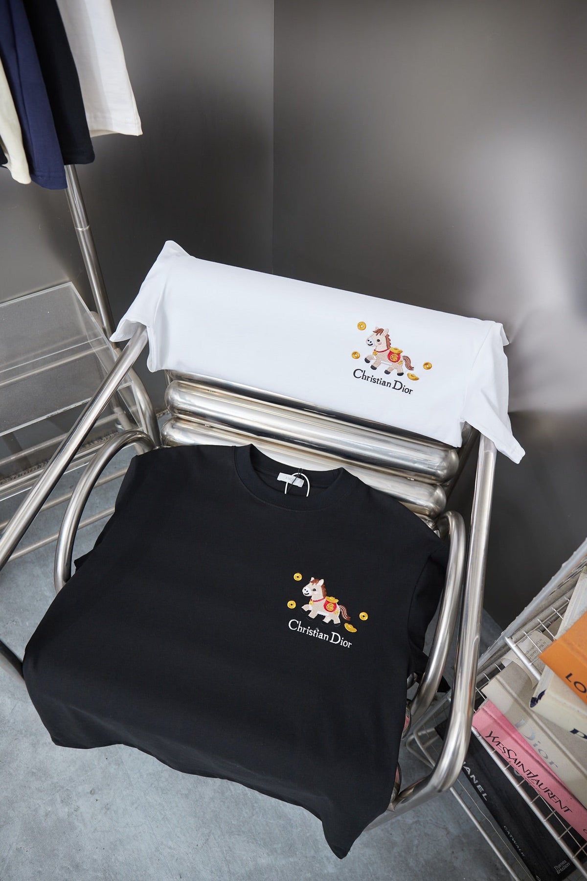 Dior Year of the Horse Pony Logo Embroidered T-Shirt – 26SS Early Spring Collection