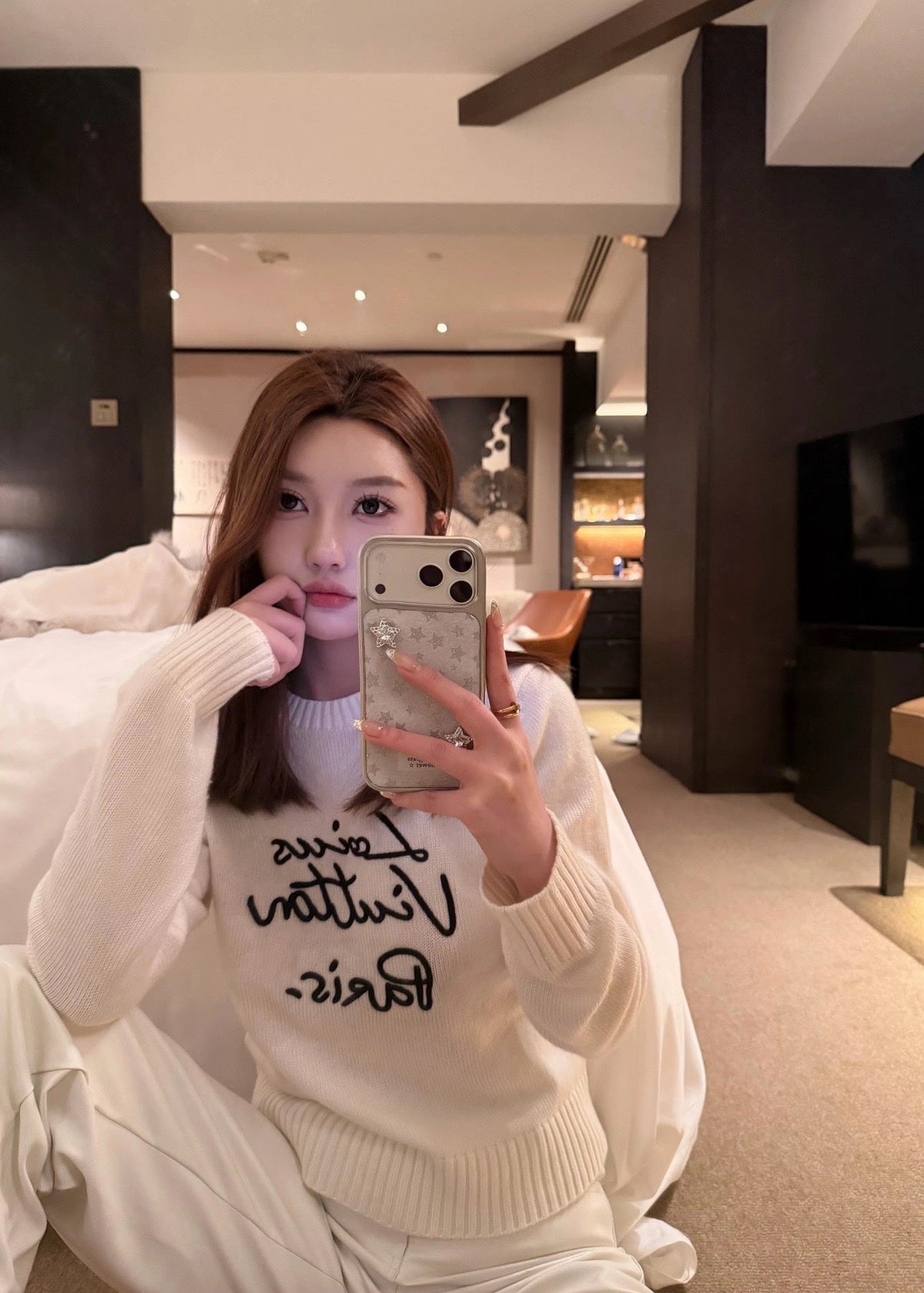 Louis Vuitton Embroidered Knit Sweater