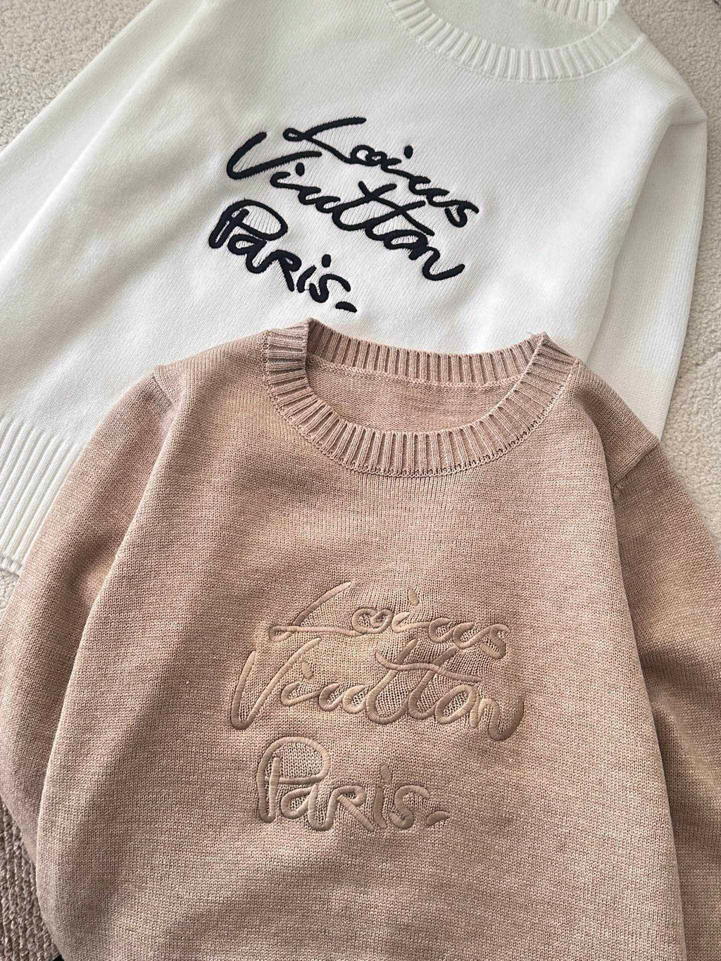Louis Vuitton Embroidered Knit Sweater