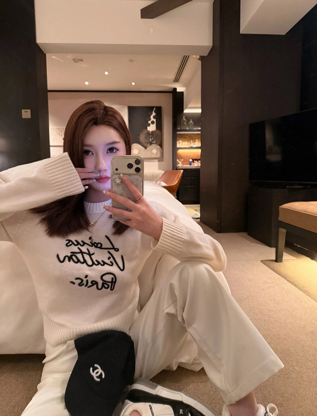 Louis Vuitton Embroidered Knit Sweater