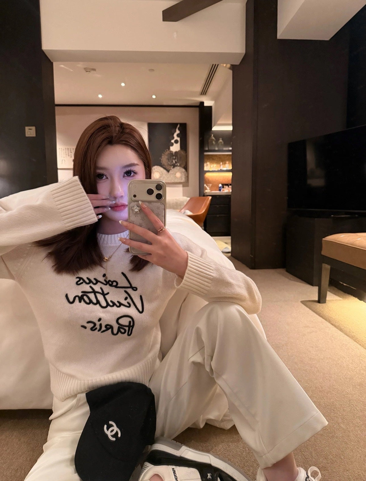 Louis Vuitton Embroidered Knit Sweater