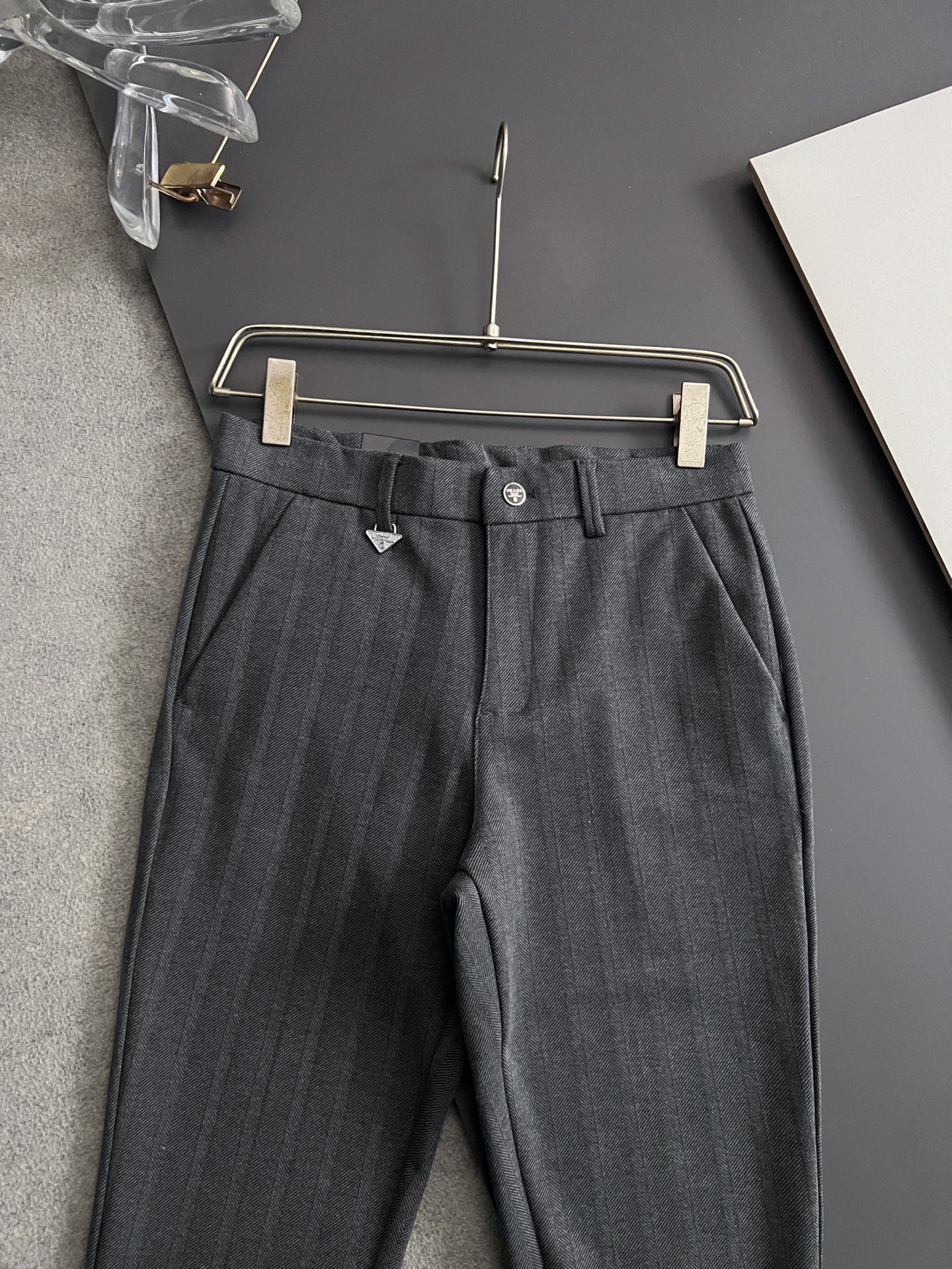 Prada Men's Cashmere Casual Trousers – 2025 Collection