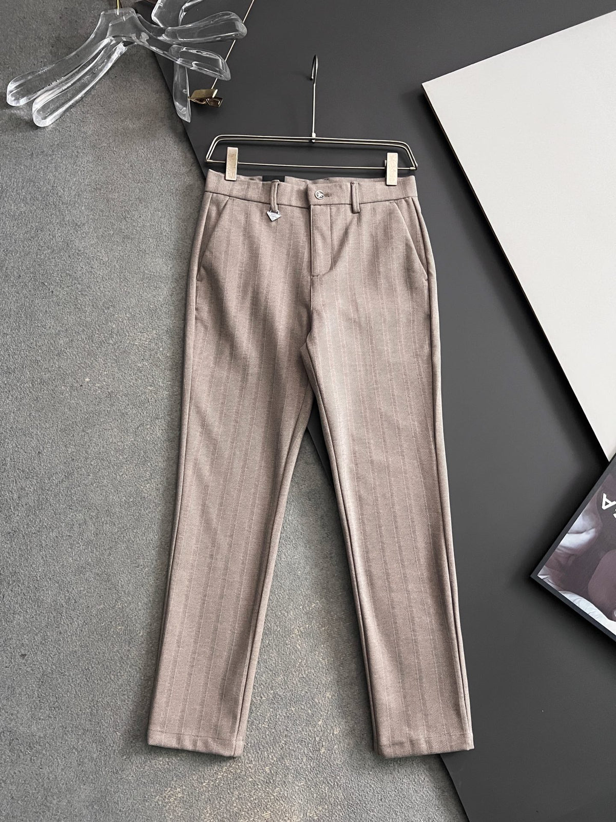 Prada Men's Cashmere Casual Trousers – 2025 Collection