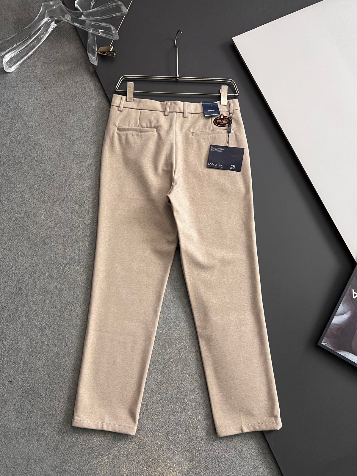 Prada Men's Cashmere Casual Trousers – 2025 Collection