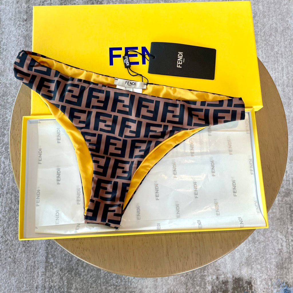 Fendi Versatile One-Piece Bikini Swimsuit