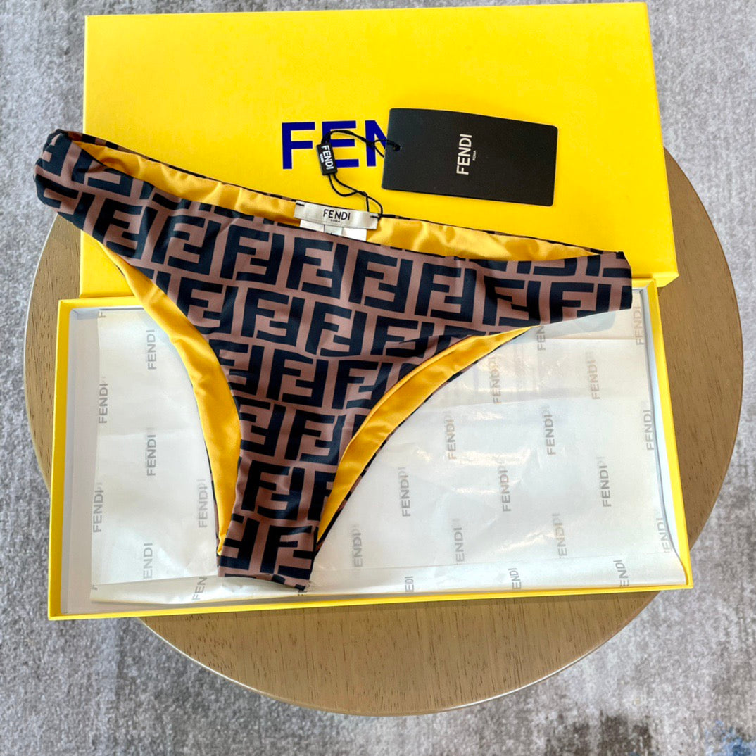 Fendi Versatile One-Piece Bikini Swimsuit