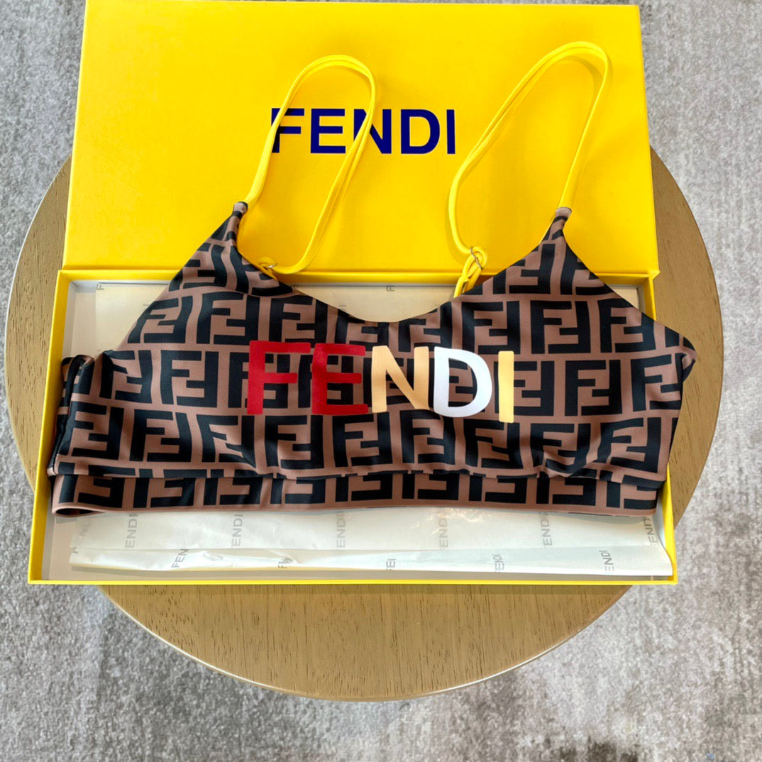 Fendi Versatile One-Piece Bikini Swimsuit