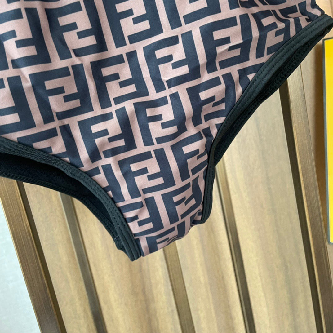 Fendi Versatile Backless One-Piece Swimsuit