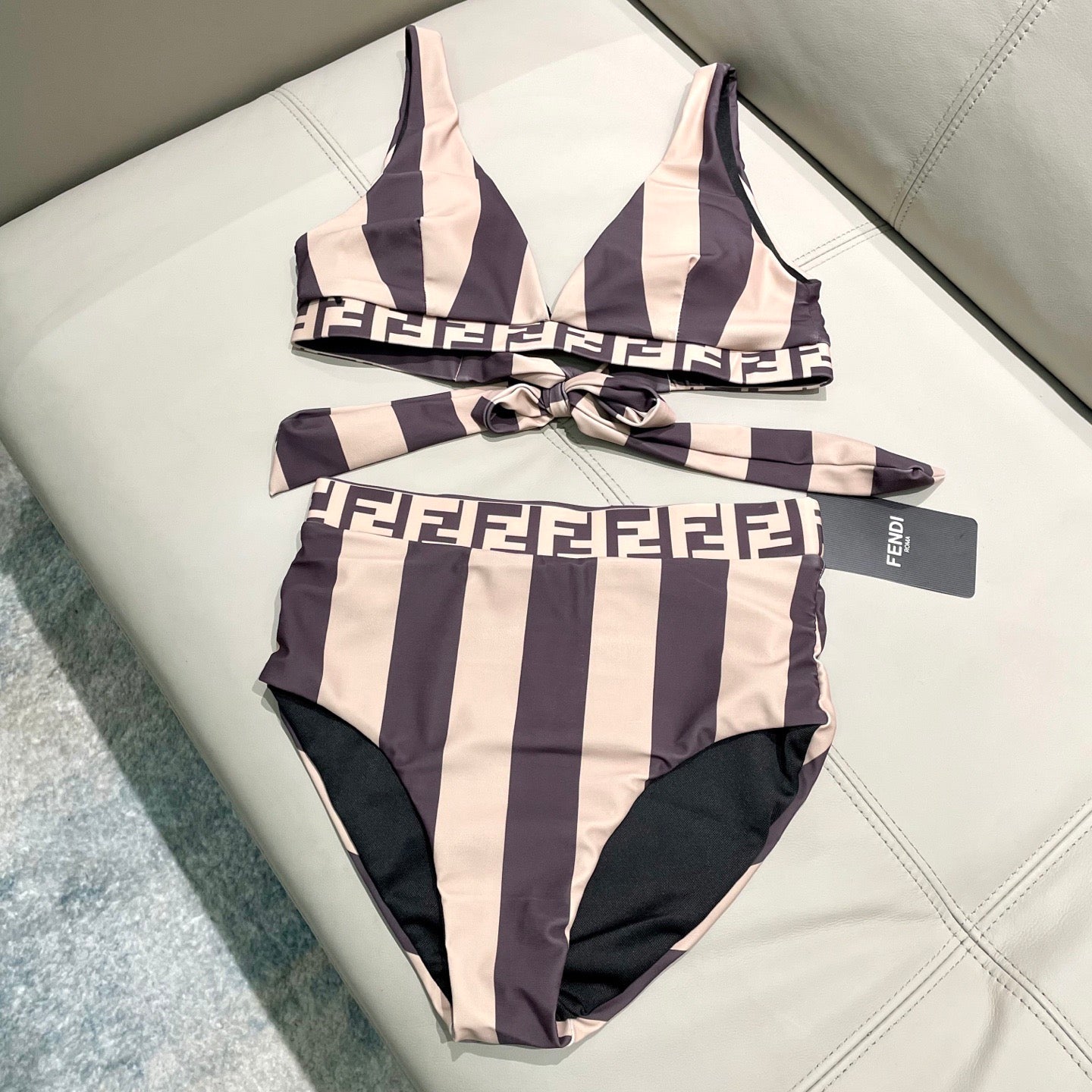 Fendi Versatile One-Piece Bikini Swimsuit