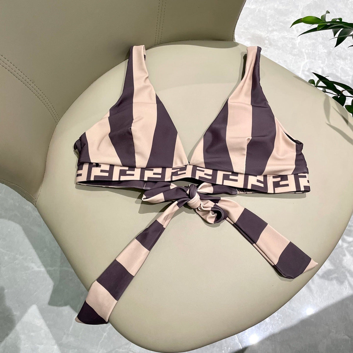Fendi Versatile One-Piece Bikini Swimsuit