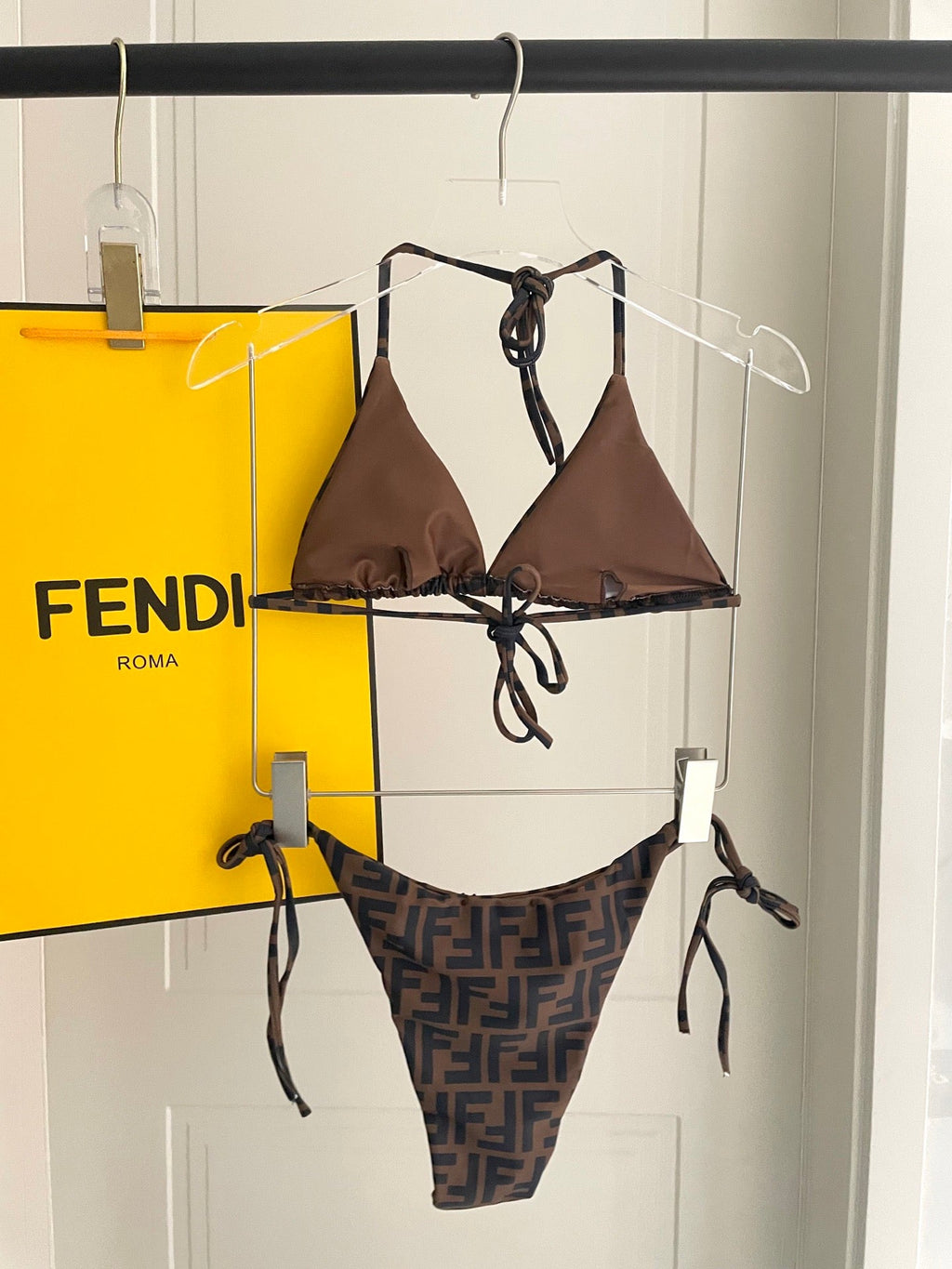 Fendi Versatile One-Piece Bikini Swimsuit