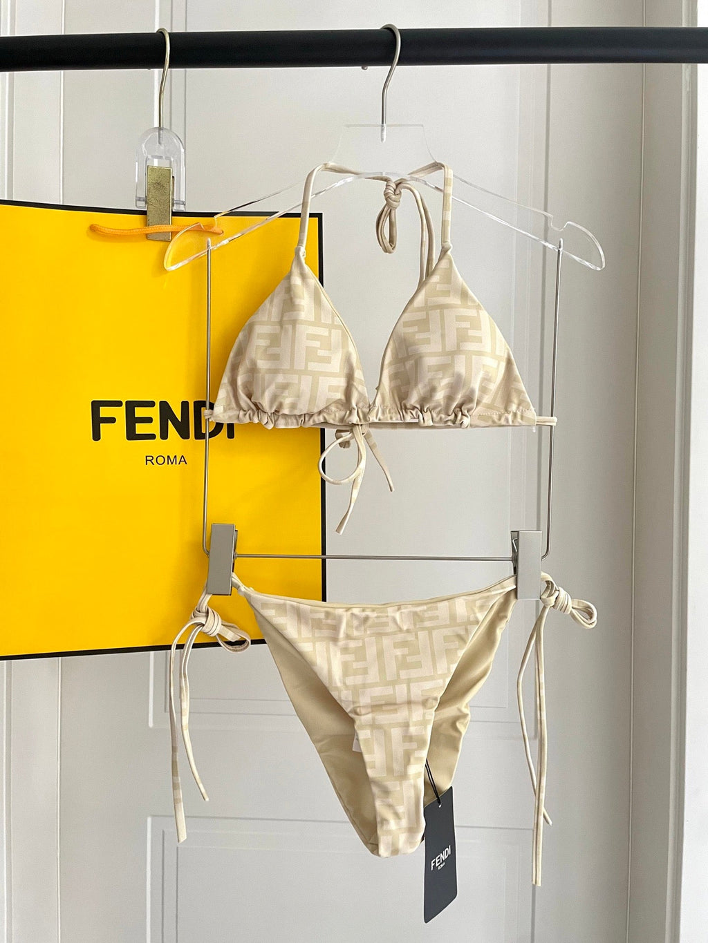Fendi Versatile One-Piece Bikini Swimsuit