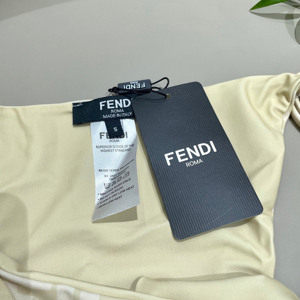 Fendi Versatile One-Piece Bikini Swimsuit