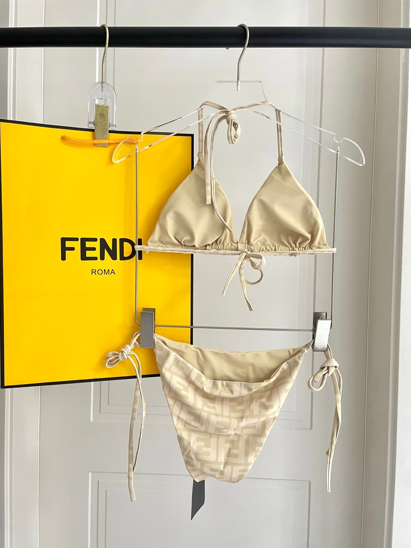Fendi Versatile One-Piece Bikini Swimsuit