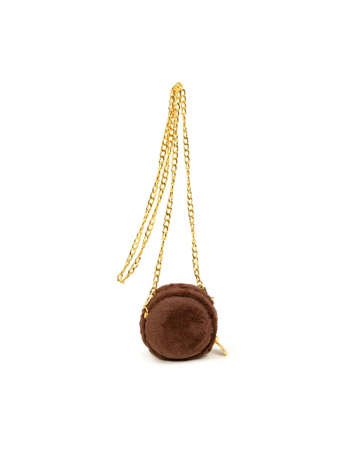 BAPE BABY MILO PLUSH DOLL CHAIN MINI CROSS SHOULDER BAG - BROWN/YELLOW MONKEY FACE