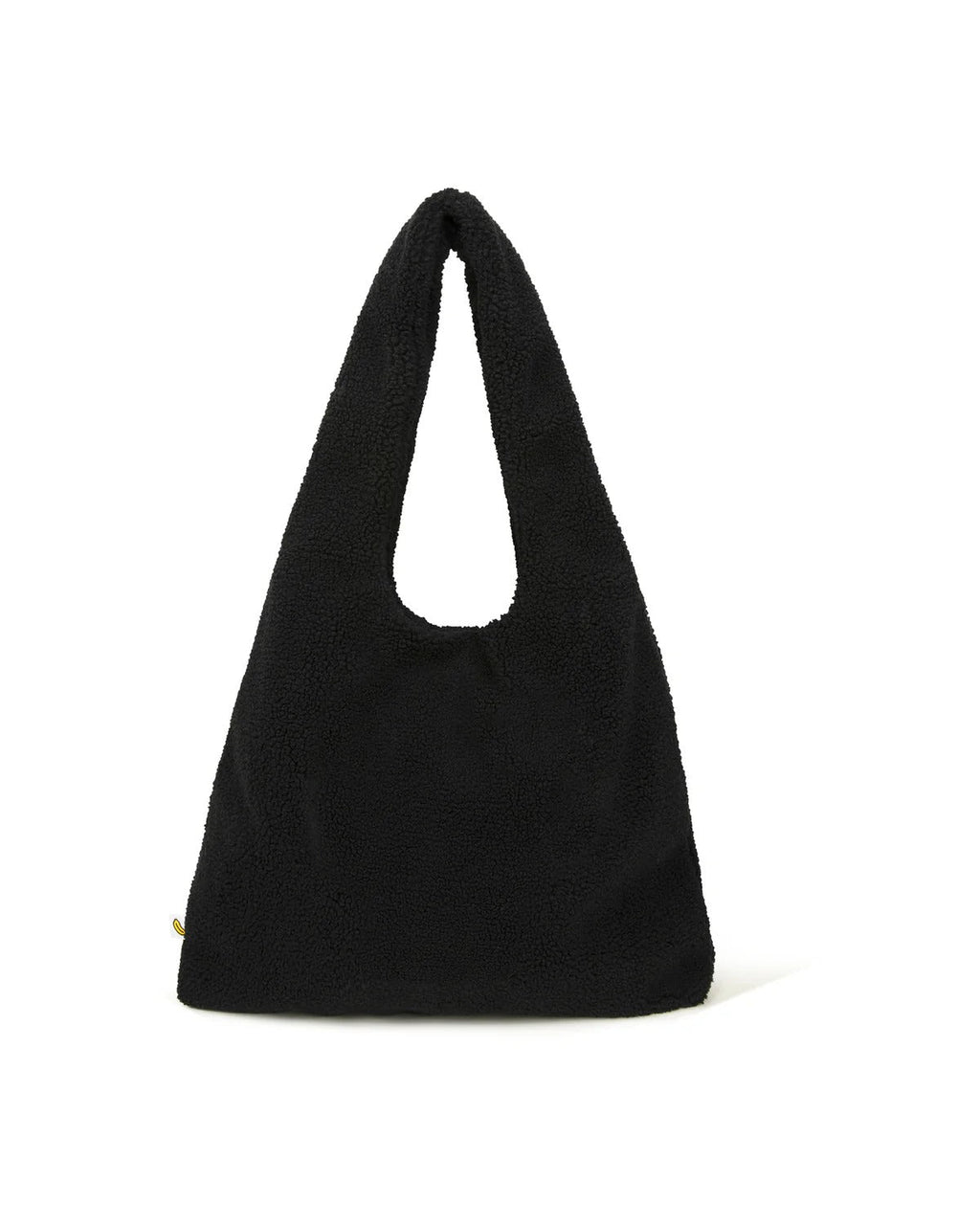 BABY MILO SHERPA FUR LARGE TOTE BAG BLACK