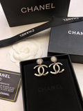 Chanel Twisted CC Diamond Earrings