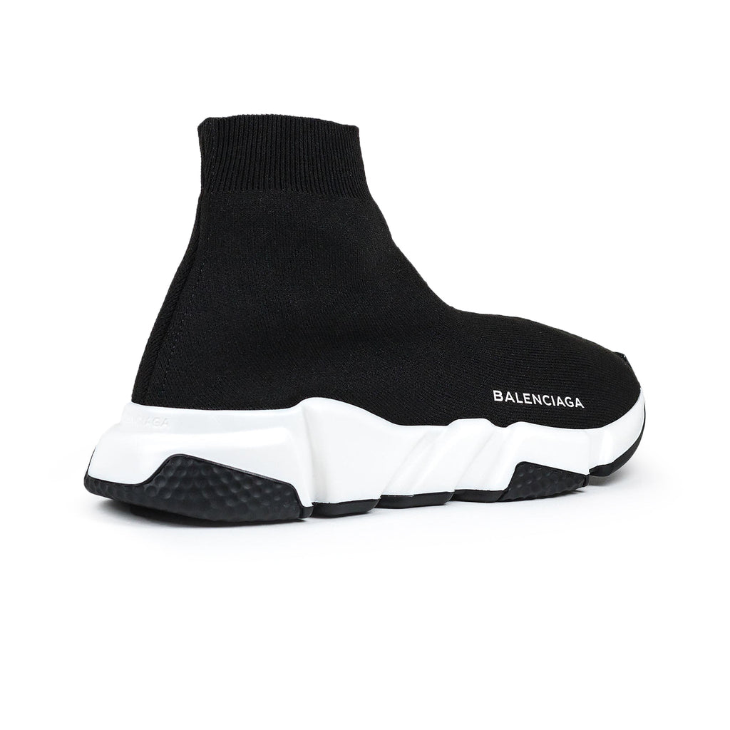 Balenciaga Speed Knit Sock Black White Black - Women's Sneakers